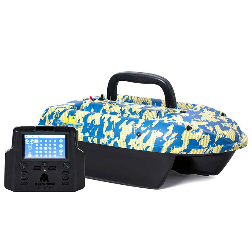 BearCreeks iPilot50 Karpfenangeln Futterboot mit GPS-Autopilot-System und optionalem Fischfinder