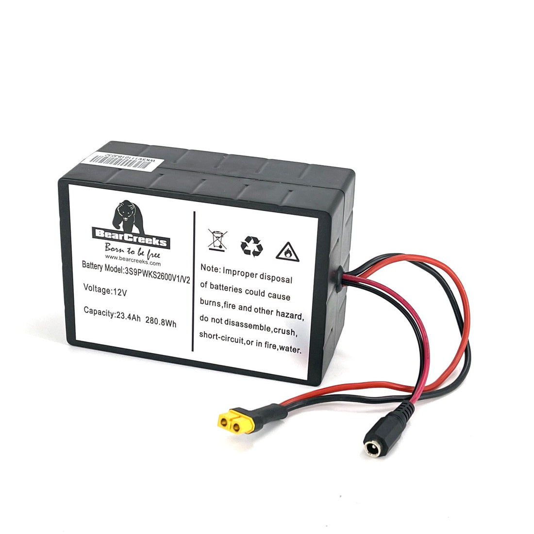 Lithium Batterie für BearCreeks Scavenger und Navitec Futterboot 23,4Ah